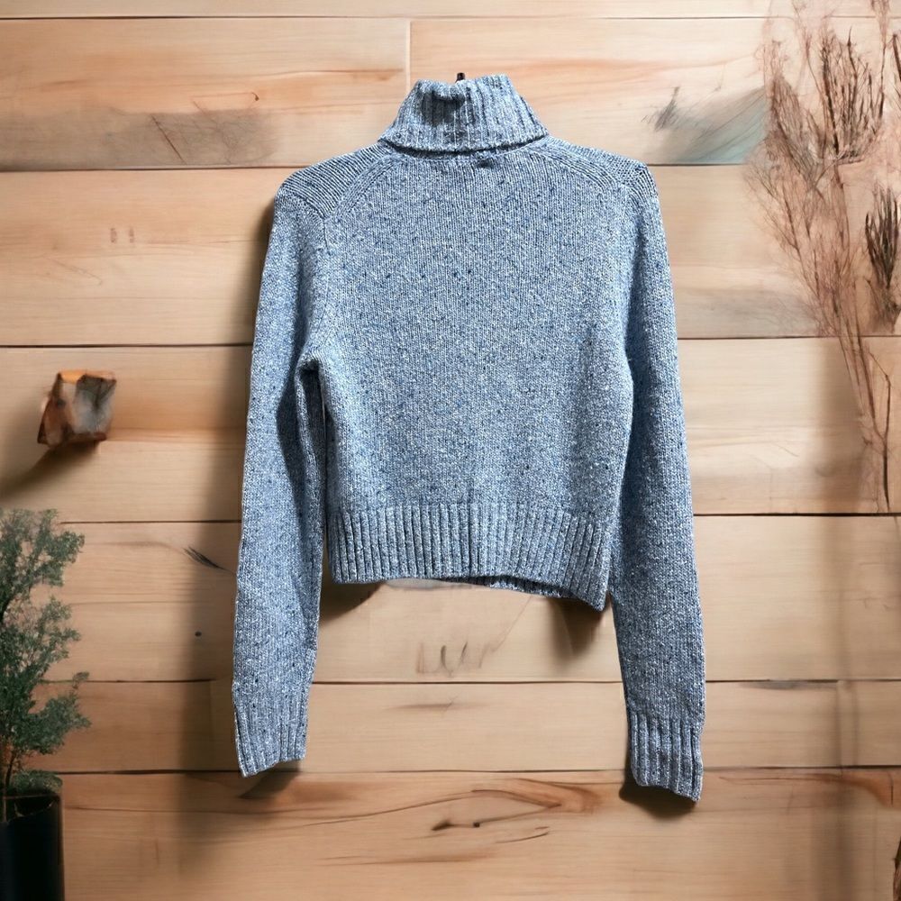 RE/DONE Blue 60s Slim Turtleneck - Picture 3 of 8